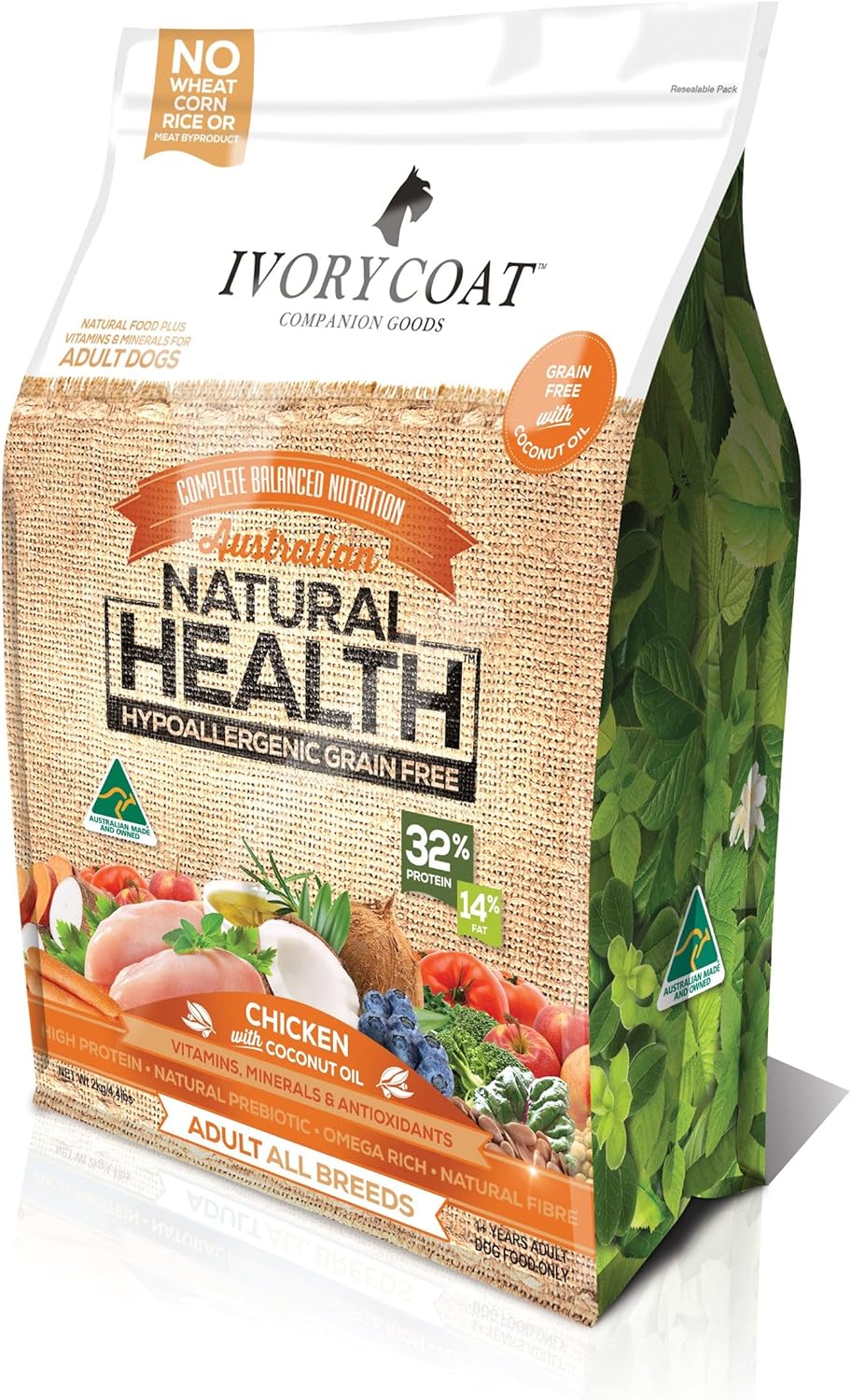 IVORY COAT ADULT CHICKEN & COCONUT OIL 13KG