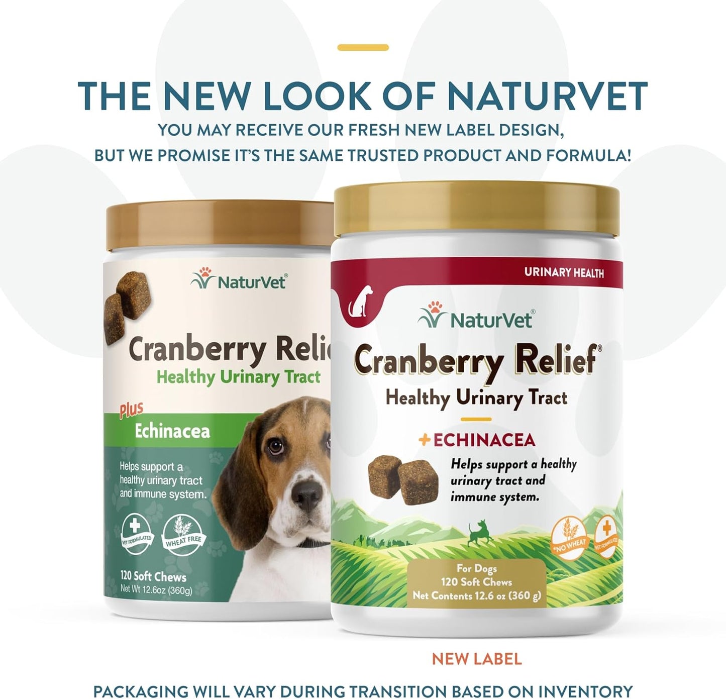 NaturVet Cranberry Relief 120 Count Soft Chew (Jar) with Echinacea for Dogs