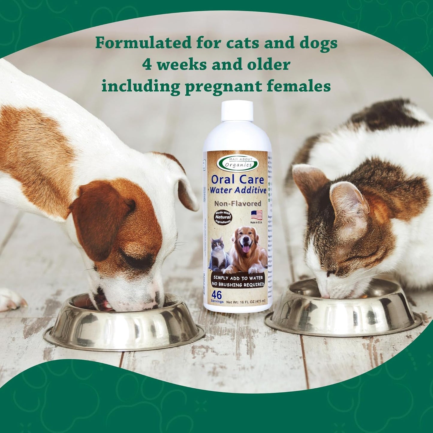 Oral Care Water Additive for Cats & Dogs – Gentle Dental Support