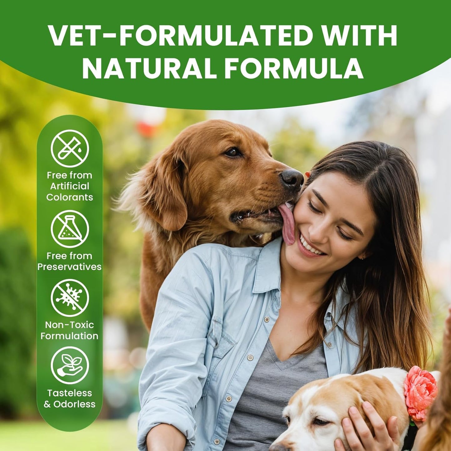 Dog Breath Freshener – Enzymatic Dog Dental Water Additive for Teeth Claning,16oz