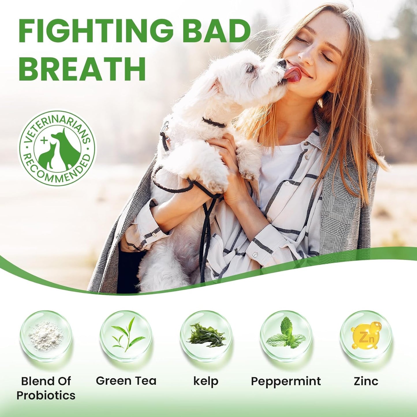 Dog Teeth Cleaning Powder, Dog Dental Powder and Cats Breath Freshener, Plaque Off Pet Tooth Cleaning lab co