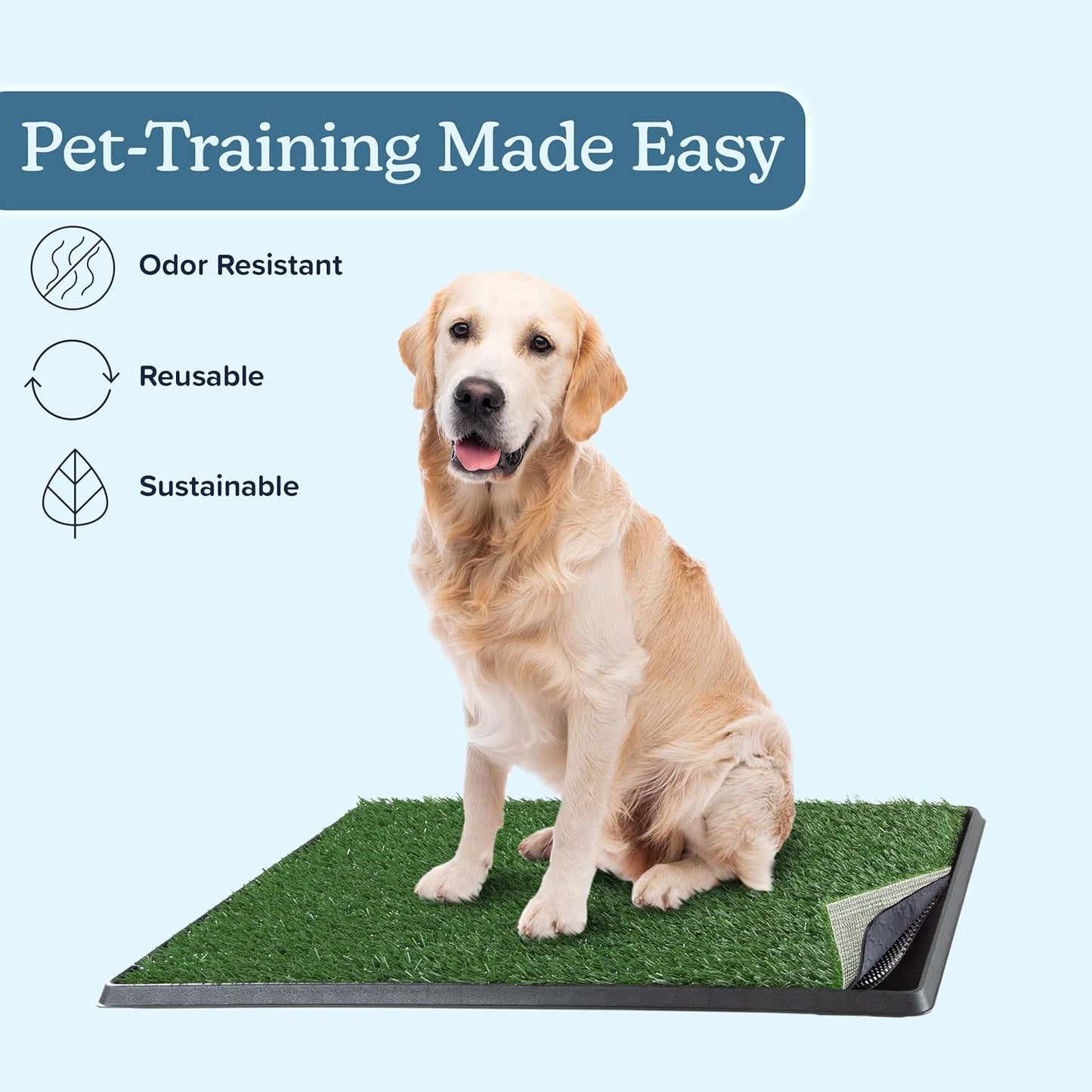 PETMAKER Artificial Grass Puppy Pee Pad for Dogs and Small Pets - 20x30
