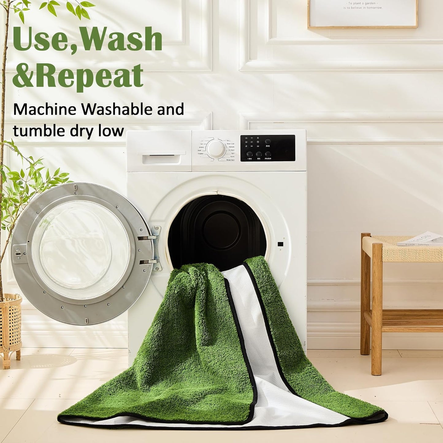 Qeils Washable Pee Pads for Dogs, 2 Pack Super 18"x 24"