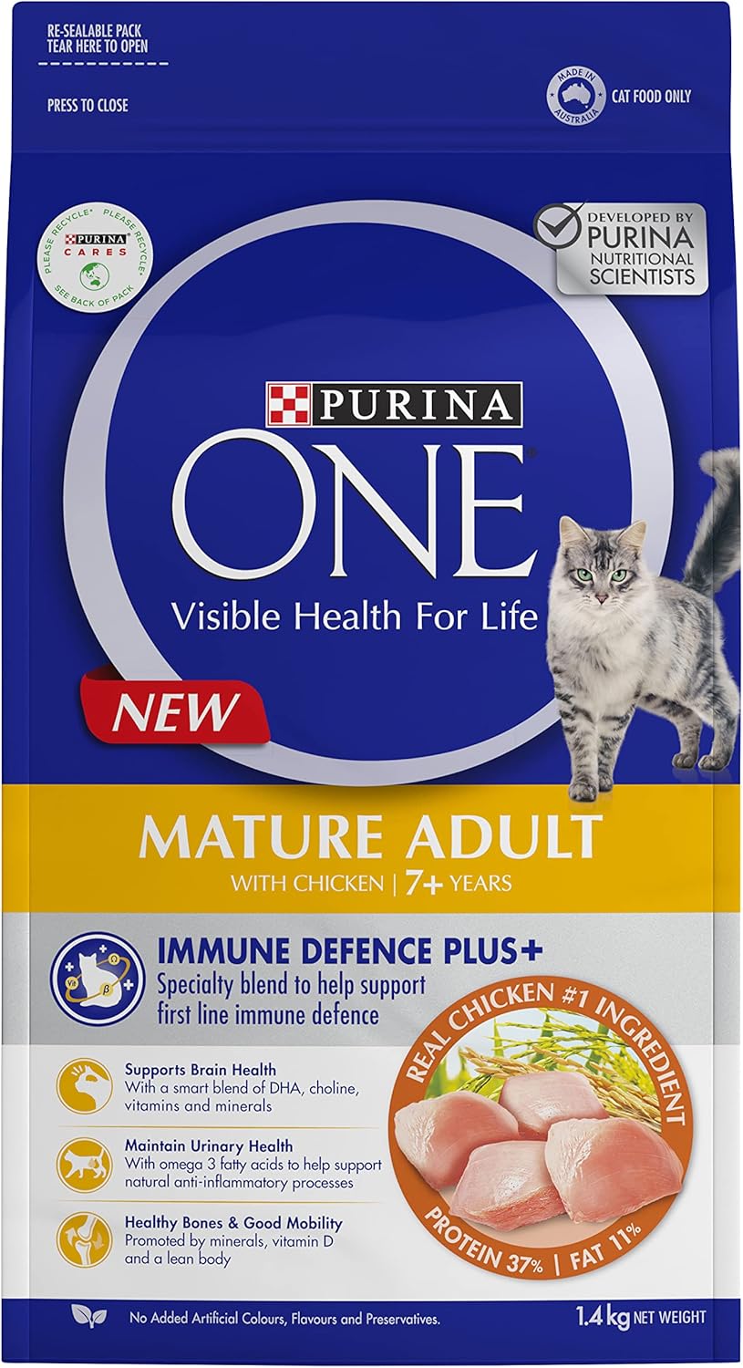 PURINA ONE Mature Adult 7+ Dry Cat Food Chicken 1.4kg