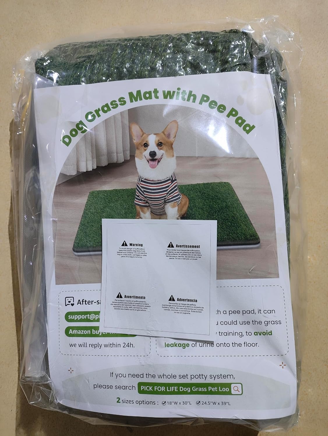 Reusable Dog Toilet, High Permeability Artificial Grass Dog Toilet with Washable Puppy Mat, Puppy Toilet for Home or Apartment