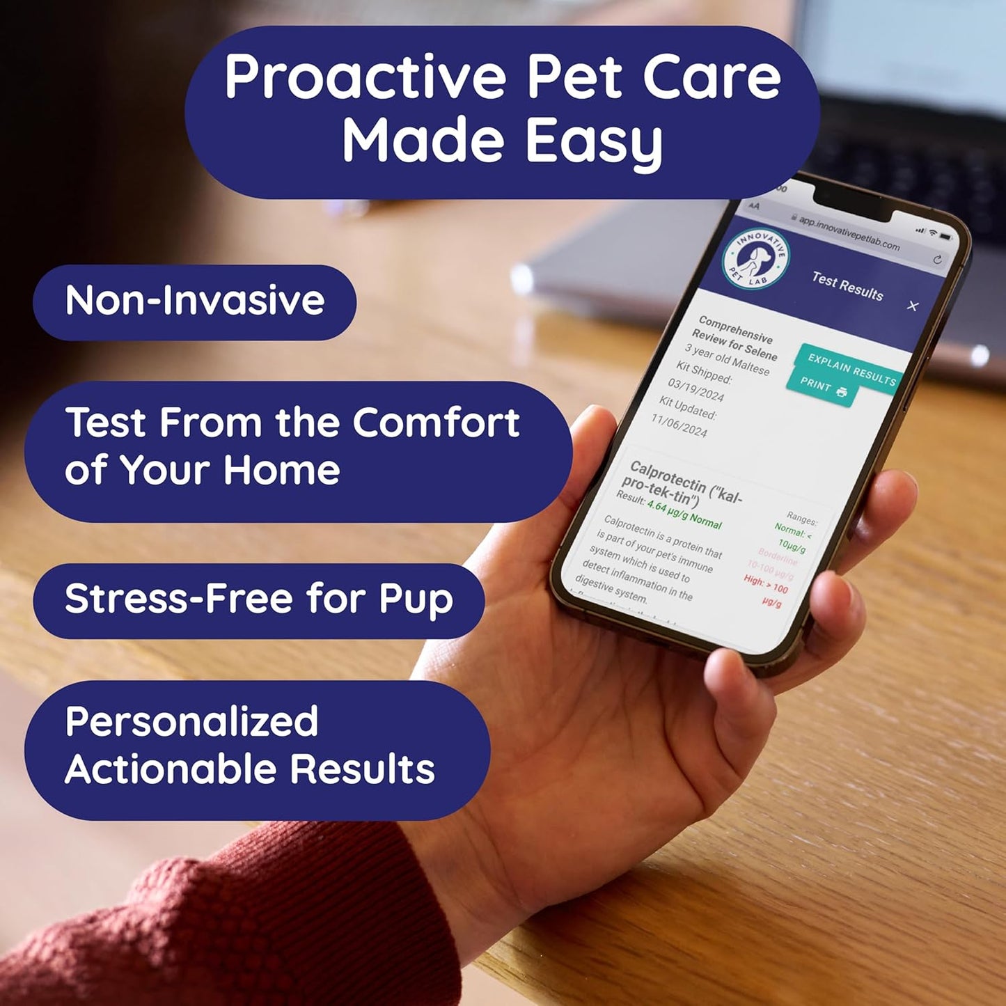 Dog Digestion & Detox Gut Test Kit – for Weight Loss, Gas, Bad Breath for Digestive & Microbiome Analysis - Non-Invasive & Fast Results – Vet Trusted - Easy at-Home Stool Test