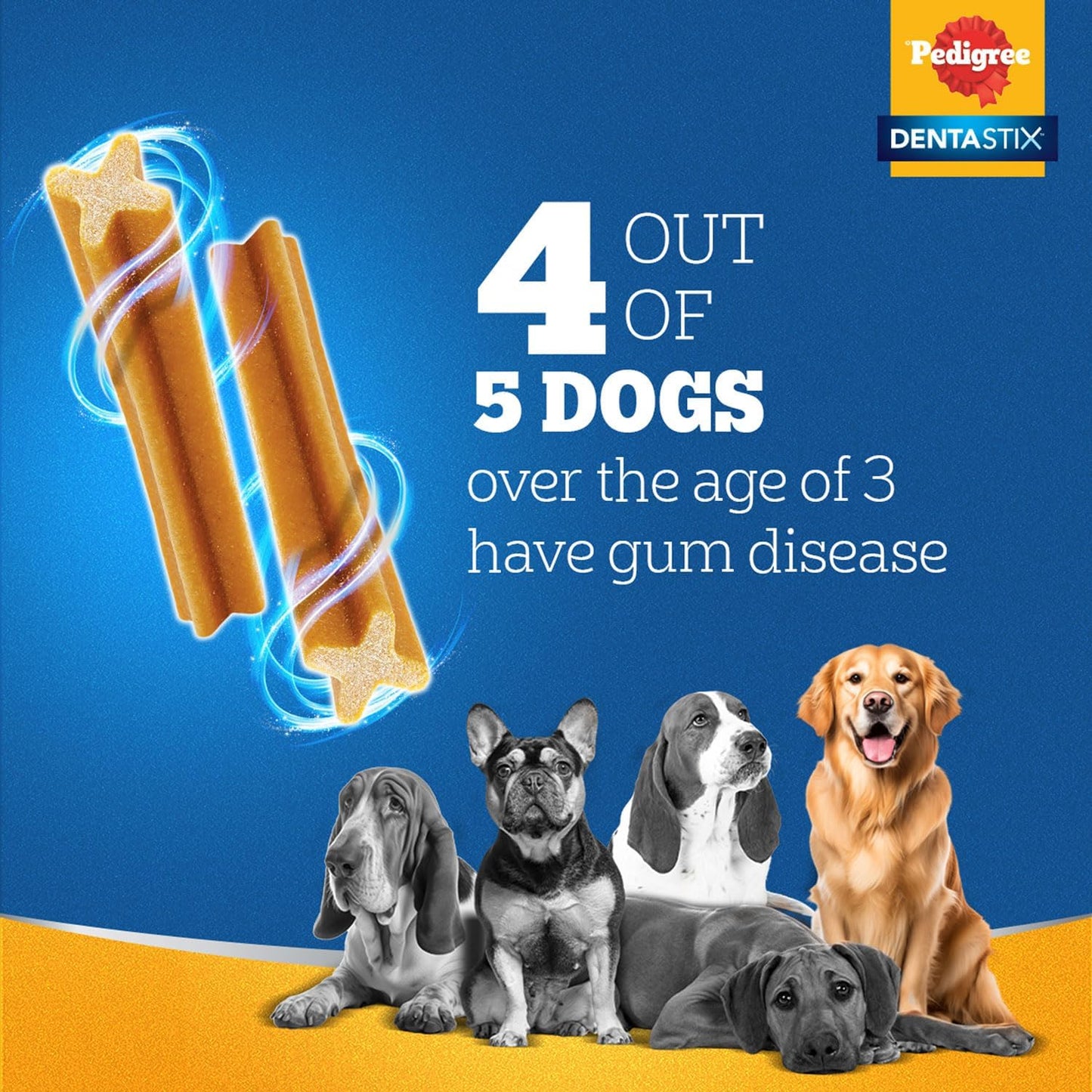 PEDIGREE DentaStix Medium Dog Treats Daily Oral Care Dental Chews 56 Pack