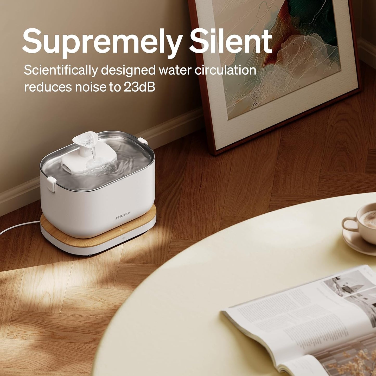 PETLIBRO App-Controlled Cat Water Fountain, 2.4G Wi-Fi Cat Fountains