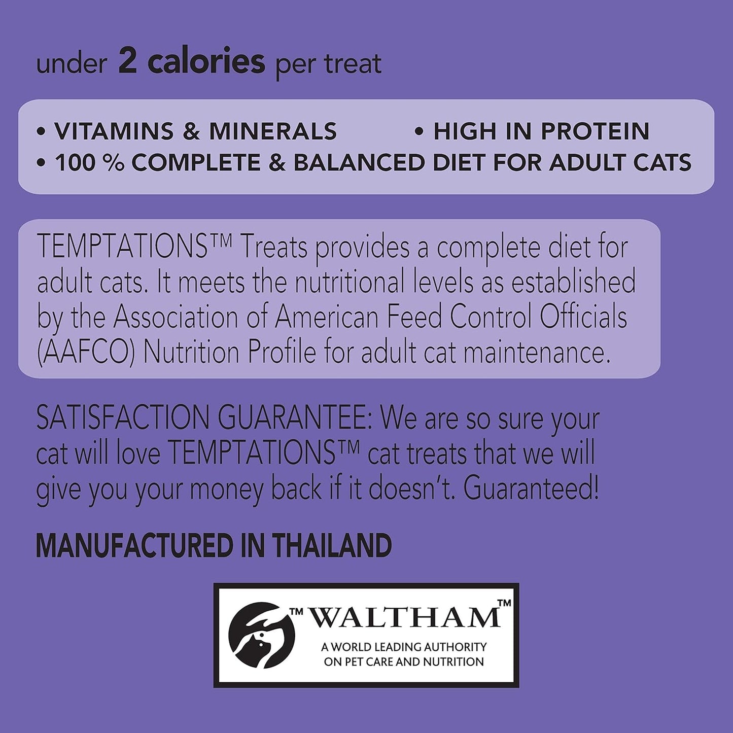 TEMPTATIONS Cat Treats Creamy Dairy Flavour 85g, 6 Pack