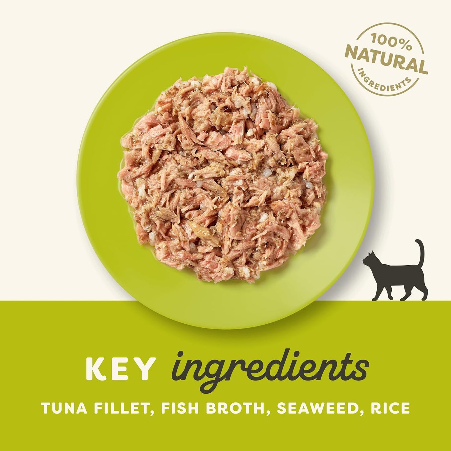Applaws 100% Natural Wet Cat Food Tuna Fillet with Seaweed in Broth, Limited Ingredients Pet Food 70g Tin (Pack of 24)