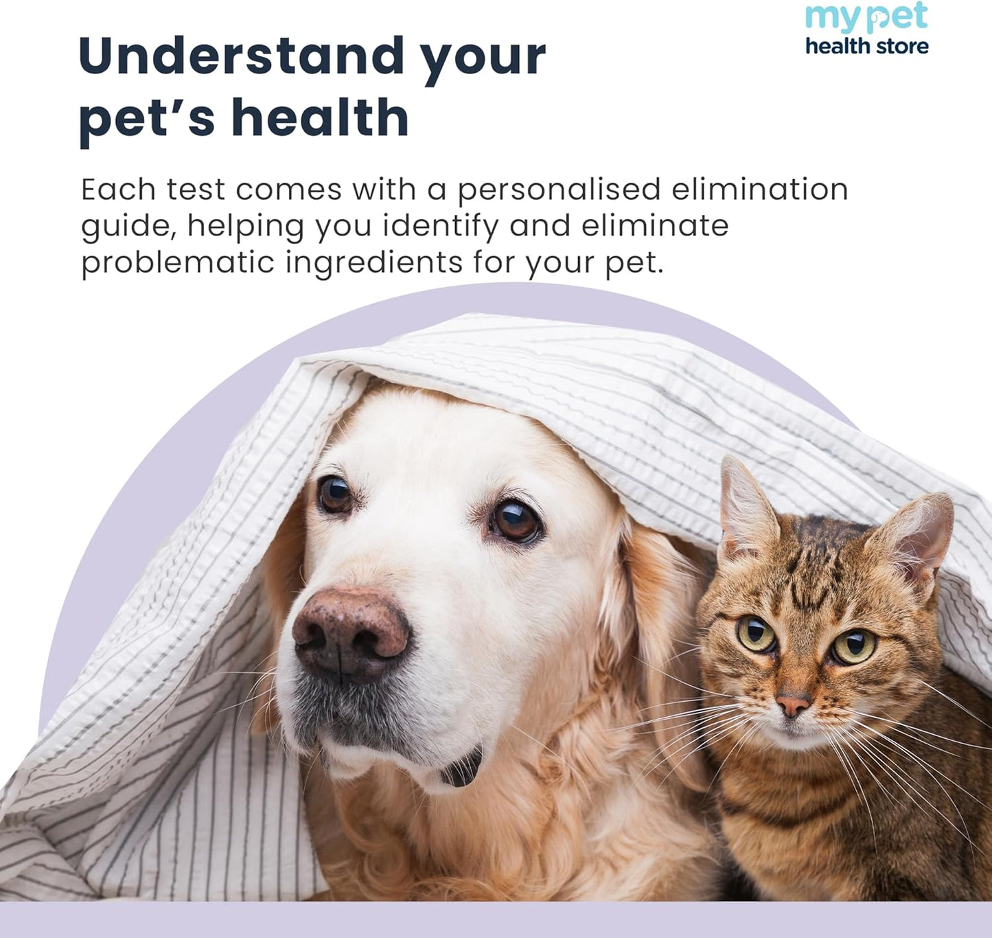 My Pet Health Store Allergen Sensitivity Test - Home Puppy & Kitten Allergy Test | 300 Checks | 3-5 Day Results | Non-Invasive Hair Sampling | Food & Environmental Analysis | Ideal for Young Pets