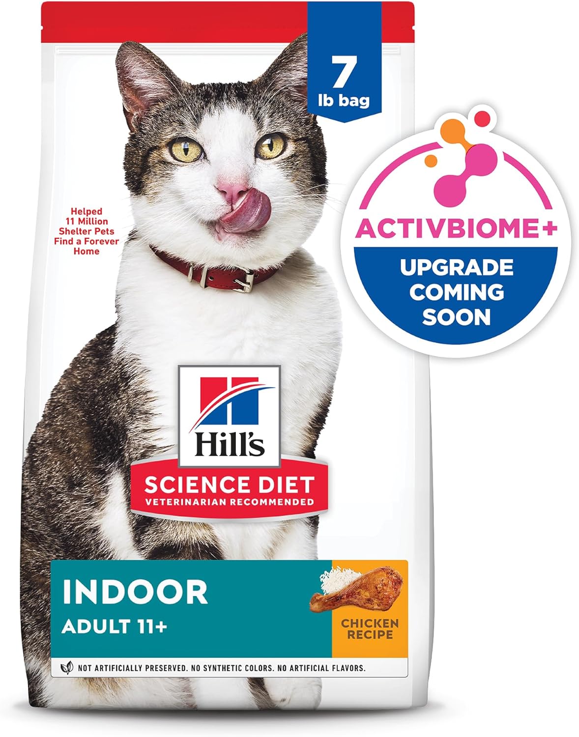 Hill's Science Diet Senior Adult 11+ Indoor, Chicken Recipe, 3.17kg Bag