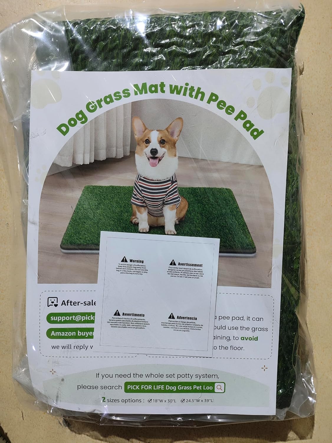 Reusable Dog Toilet, High Permeability Artificial Grass Dog Toilet with Washable Puppy Mat, Puppy Toilet for Home or Apartment
