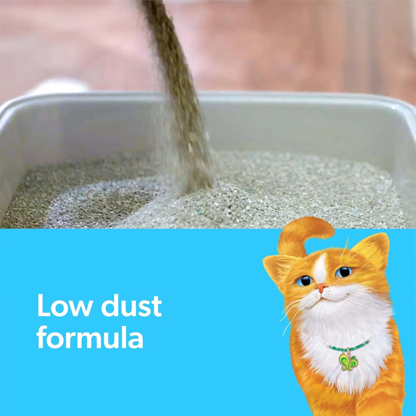 Fresh Step Clumping Cat Litter with Febreze Gain Scent, Long Lasting 14 lb