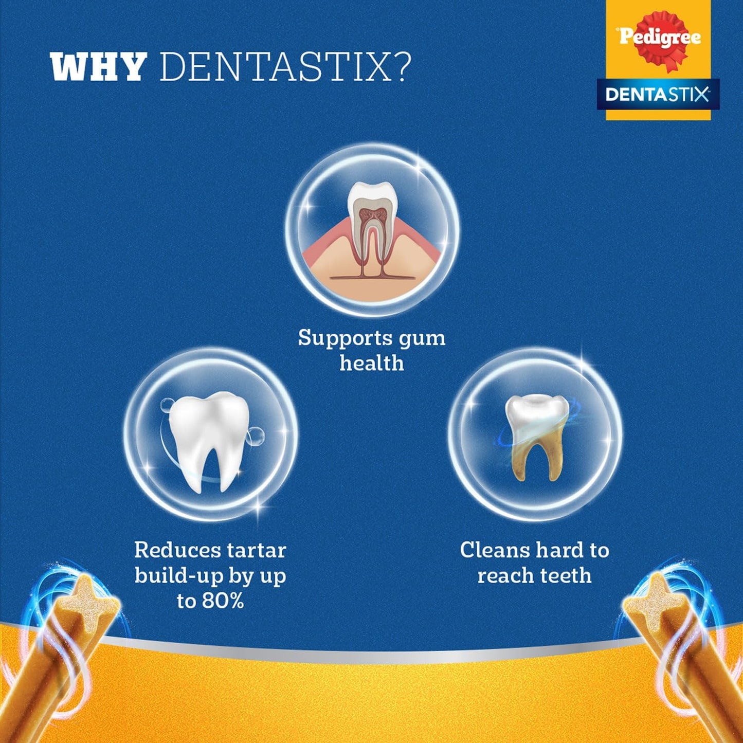 PEDIGREE DentaStix Medium Dog Treats Daily Oral Care Dental Chews 56 Pack