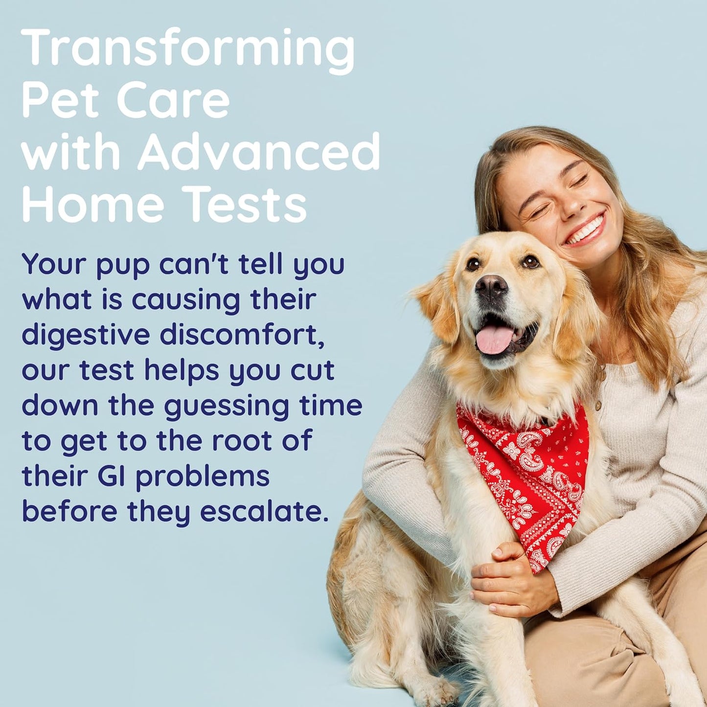 Dog Digestion & Detox Gut Test Kit – for Weight Loss, Gas, Bad Breath for Digestive & Microbiome Analysis - Non-Invasive & Fast Results – Vet Trusted - Easy at-Home Stool Test