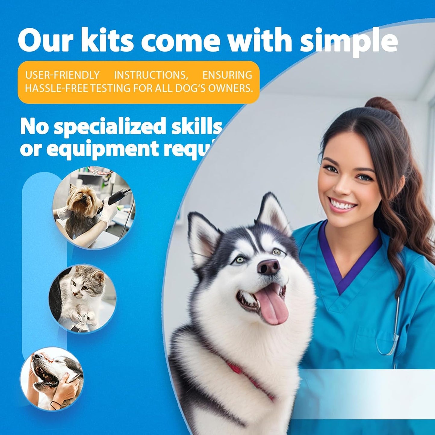 Dog Health Test Kit: 4 Comprehensive Detection Pet Test Strips for Dogs | Pets Rapid At-Home Detection Kits
