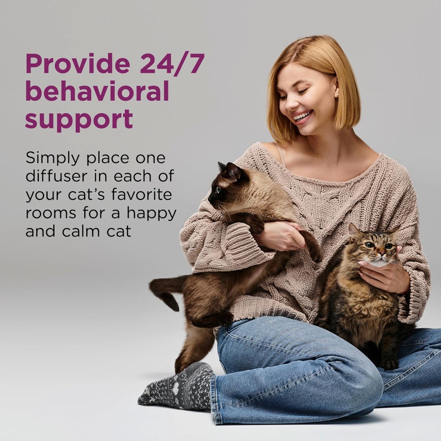 Comfort Zone 60 Day Starter Kit; 1 Multicat Diffuser & 2 Refills