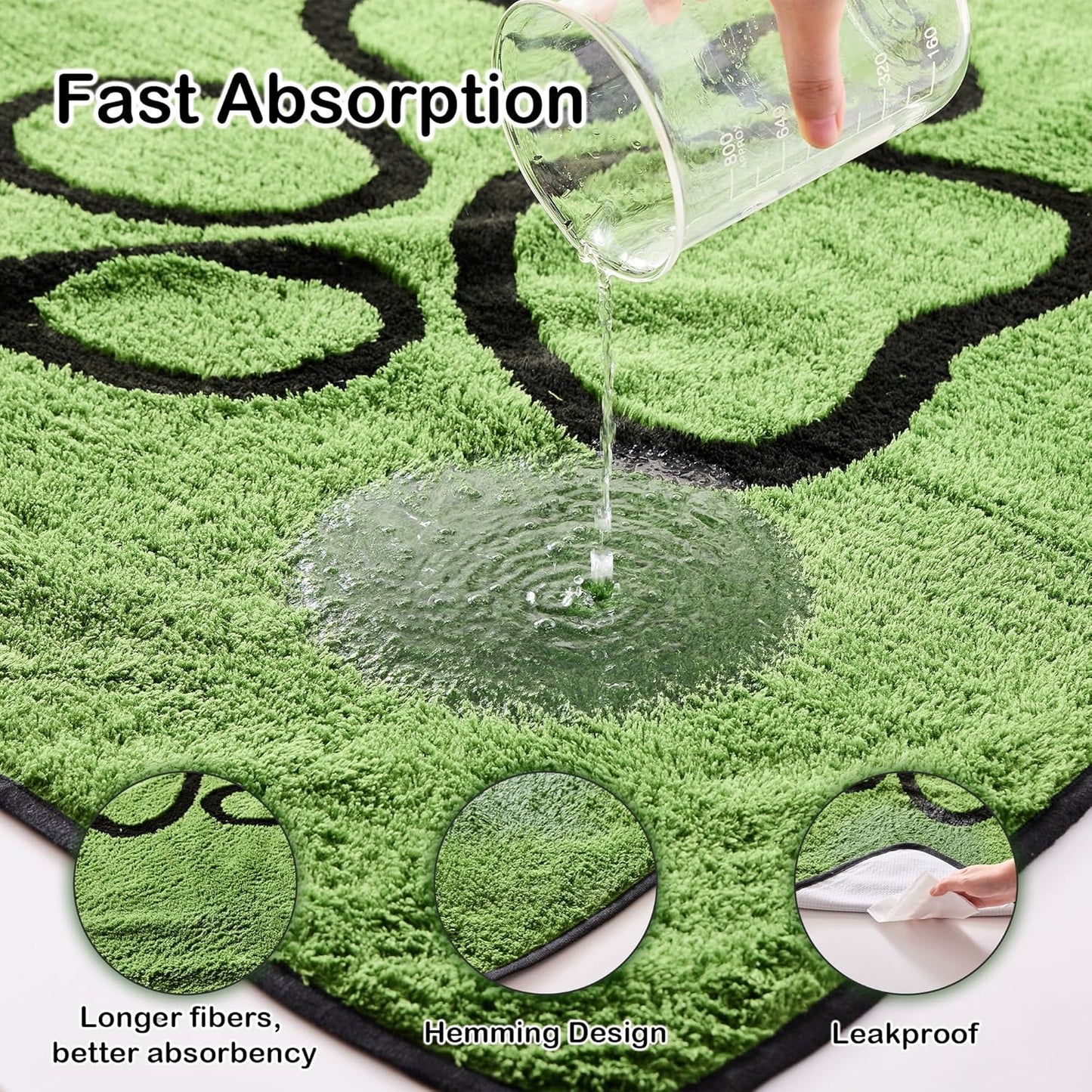 Qeils Washable Pee Pads for Dogs, 2 Pack Super 18"x 24"