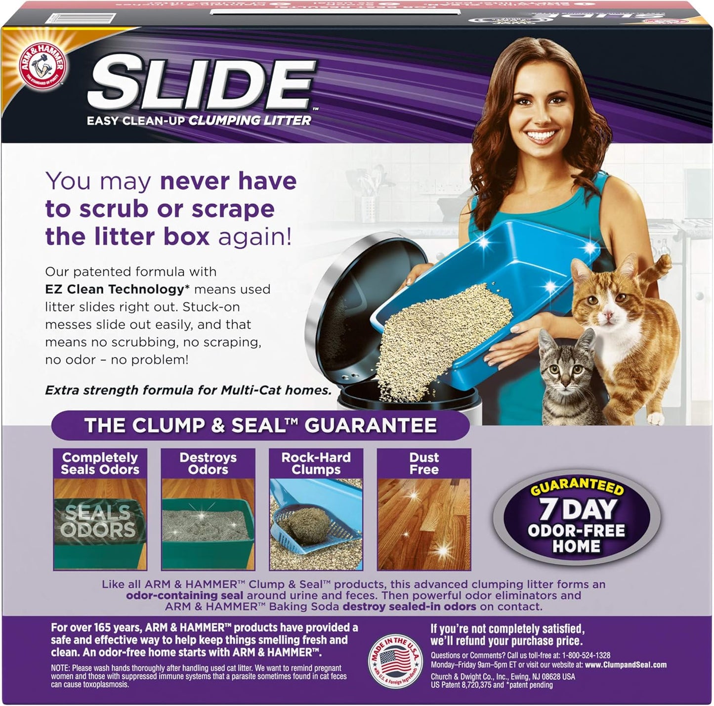 Arm & Hammer Slide Multi-Cat Easy Clean-Up Litter, 19 lb (033200973577)