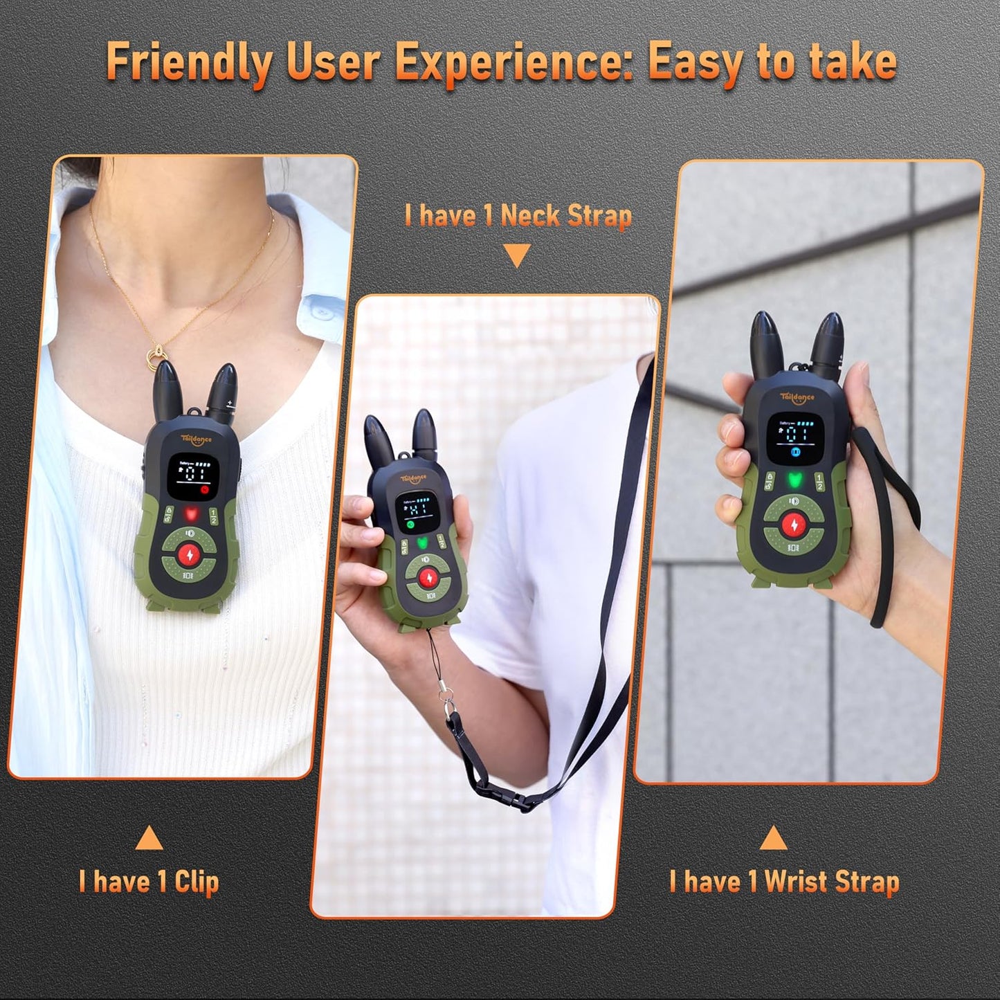 2025 New, Dog Shock Collar with Remote Control (15-150lbs) and Flashing Night Light