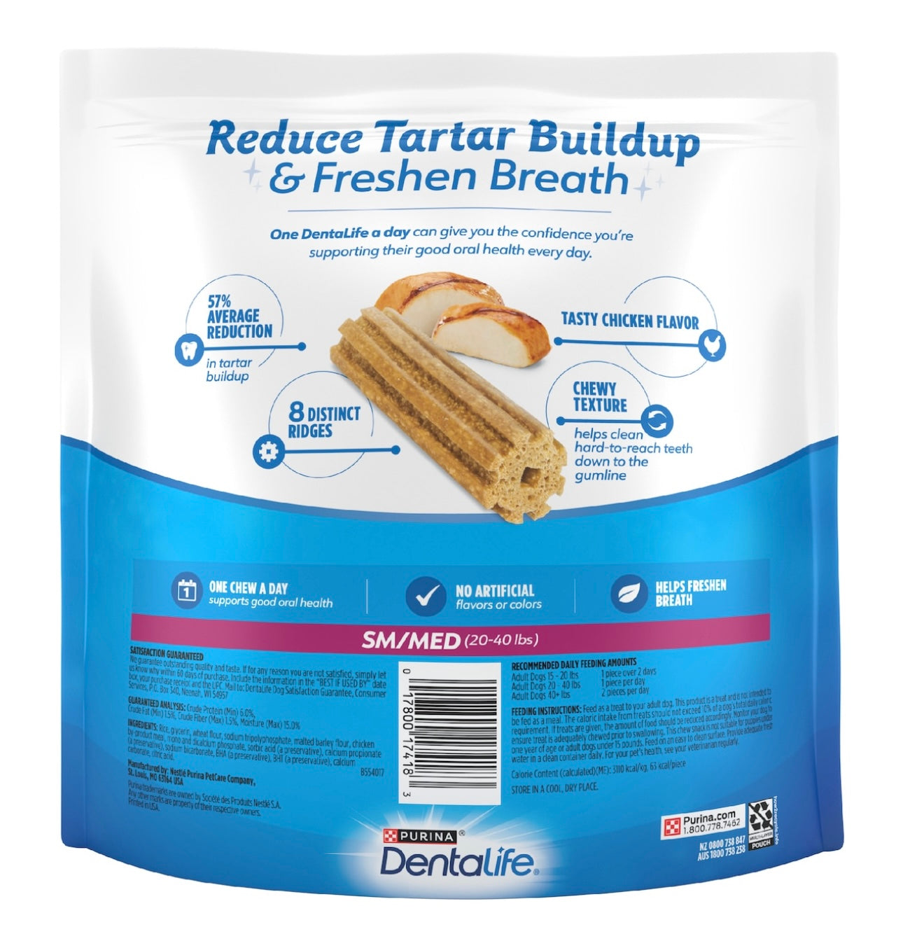 Dentalife Small & Medium Dog Treats 25 pack