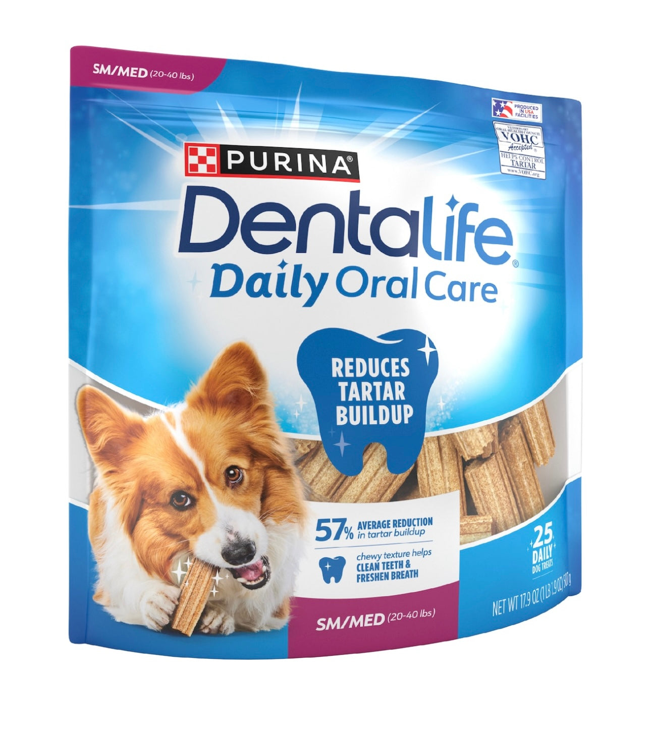 Dentalife Small & Medium Dog Treats 25 pack
