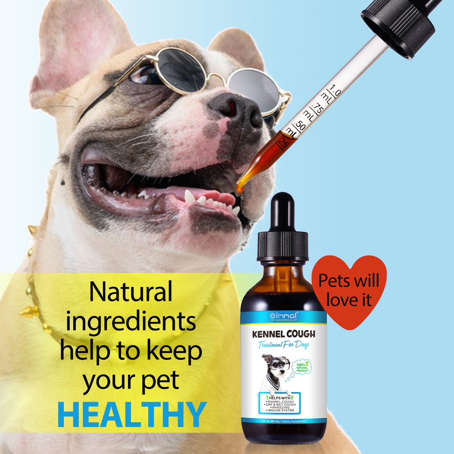 Kennel Cough Relief Drops for Dogs – Soothe Cough & Support Immunity