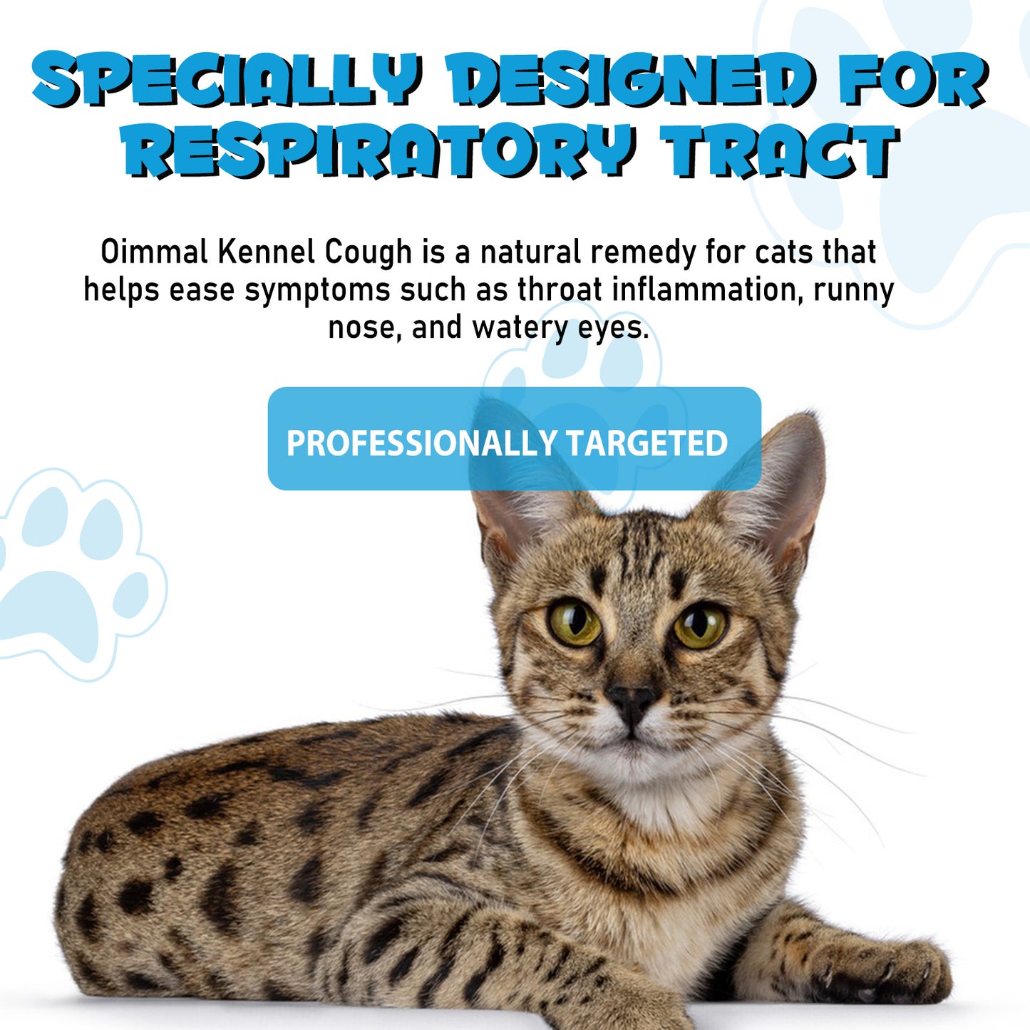 Kennel Cough Relief Drops for Cats – Respiratory & Immune Support Formula 60ml