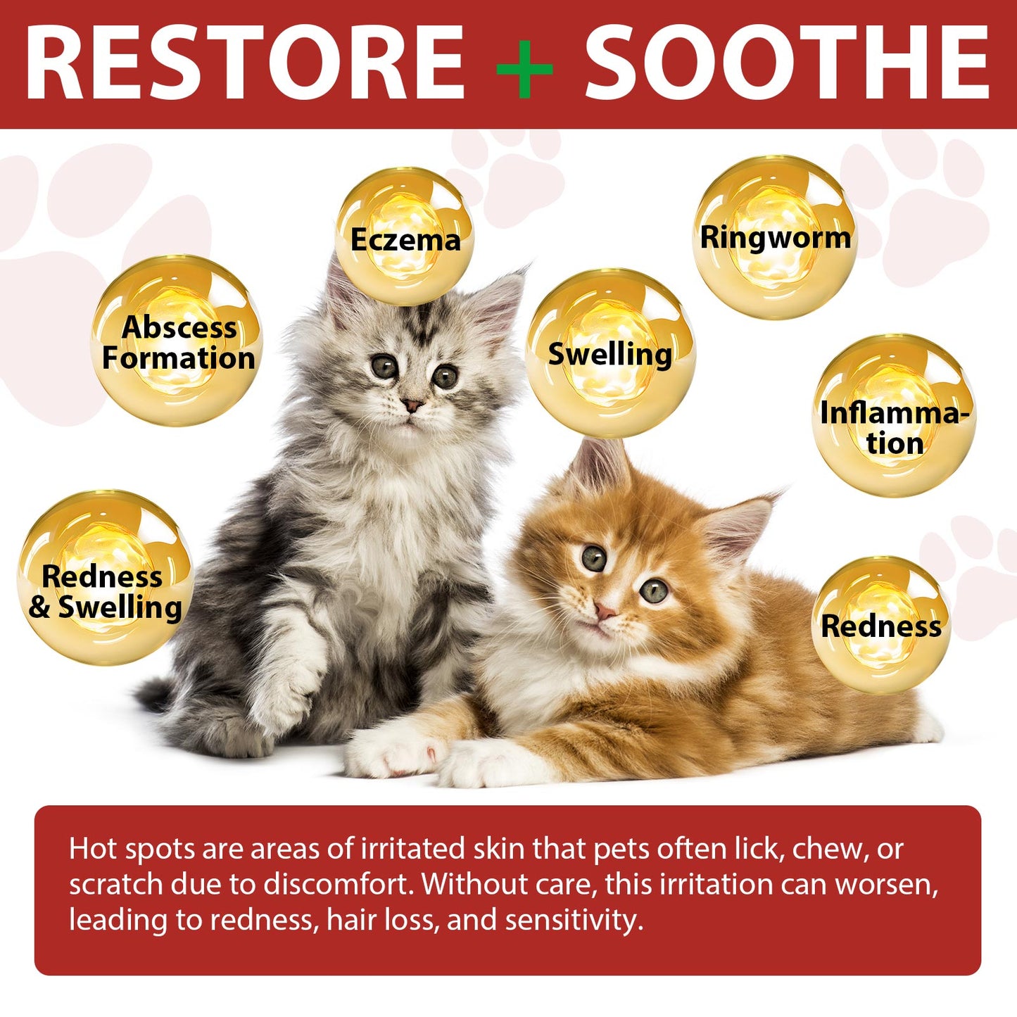 Cat Hot Spot Spray – Itch Relief, Skin Healing & Antimicrobial Care