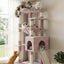 Heybly 64.2" Heavy-Duty Cat Tree for Large Cats with Wide Base HCT027MU | Rosy Brown