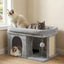 Heybly Cat Tree, 14 inch Cat Tower with Large Perch Bed and Cat Condo for Indoor