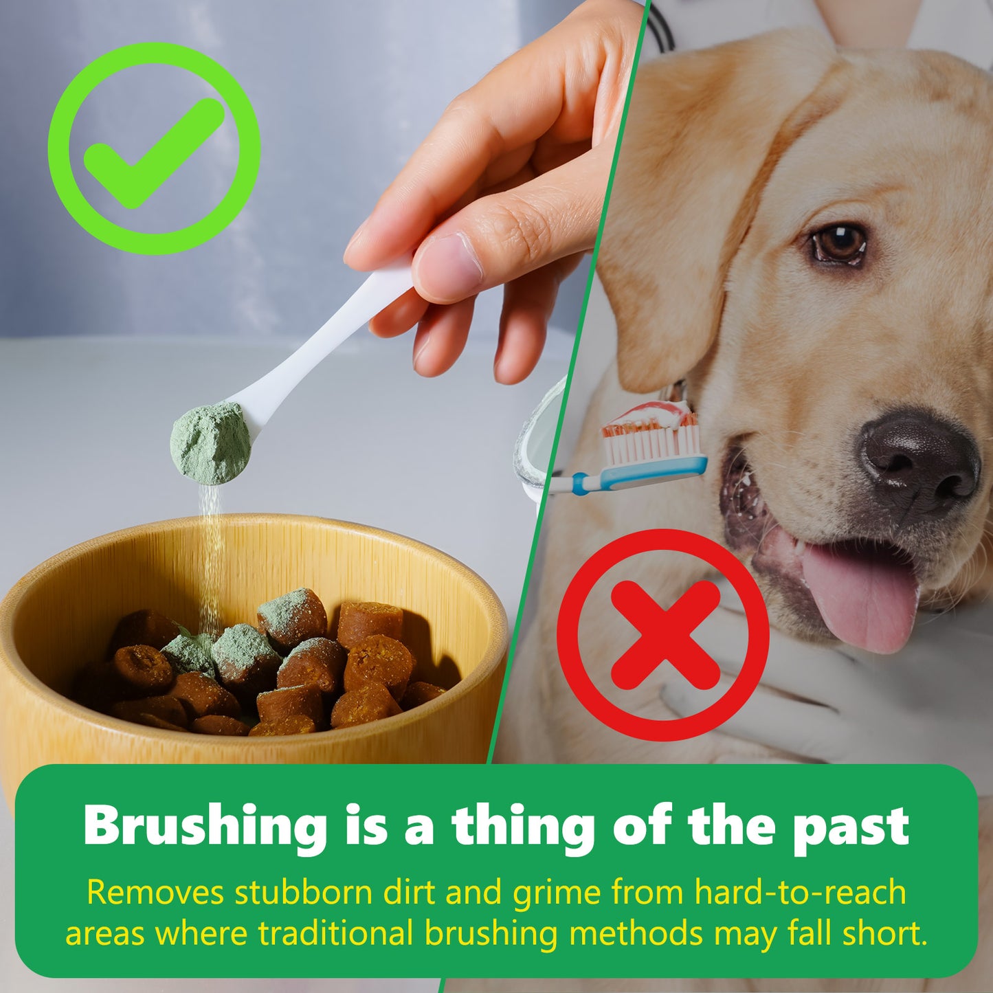 Pet Dental Cleaning Powder – Reduce Plaque, Tartar & Bad Breath