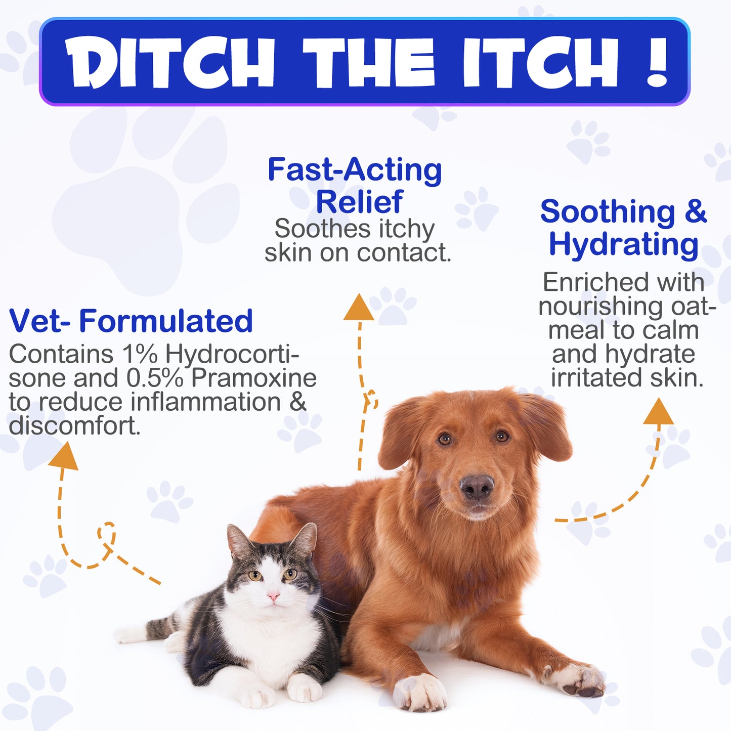 Hydrocortisone 1% Spray for Dogs & Cats – Fast Itch Relief for Hot Spots, Dermatitis, Flea Bites, Allergies & Skin Irritations | Advanced Skin Care Formula | 120ml
