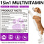 Oimmal 15-in-1 Multivitamin Soft Chews for Dogs – Hip & Joint, Skin & Coat, Gut & Heart Health (150 Count)