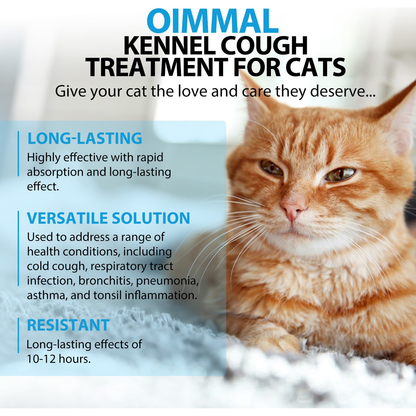 Kennel Cough Relief Drops for Cats – Respiratory & Immune Support Formula 60ml