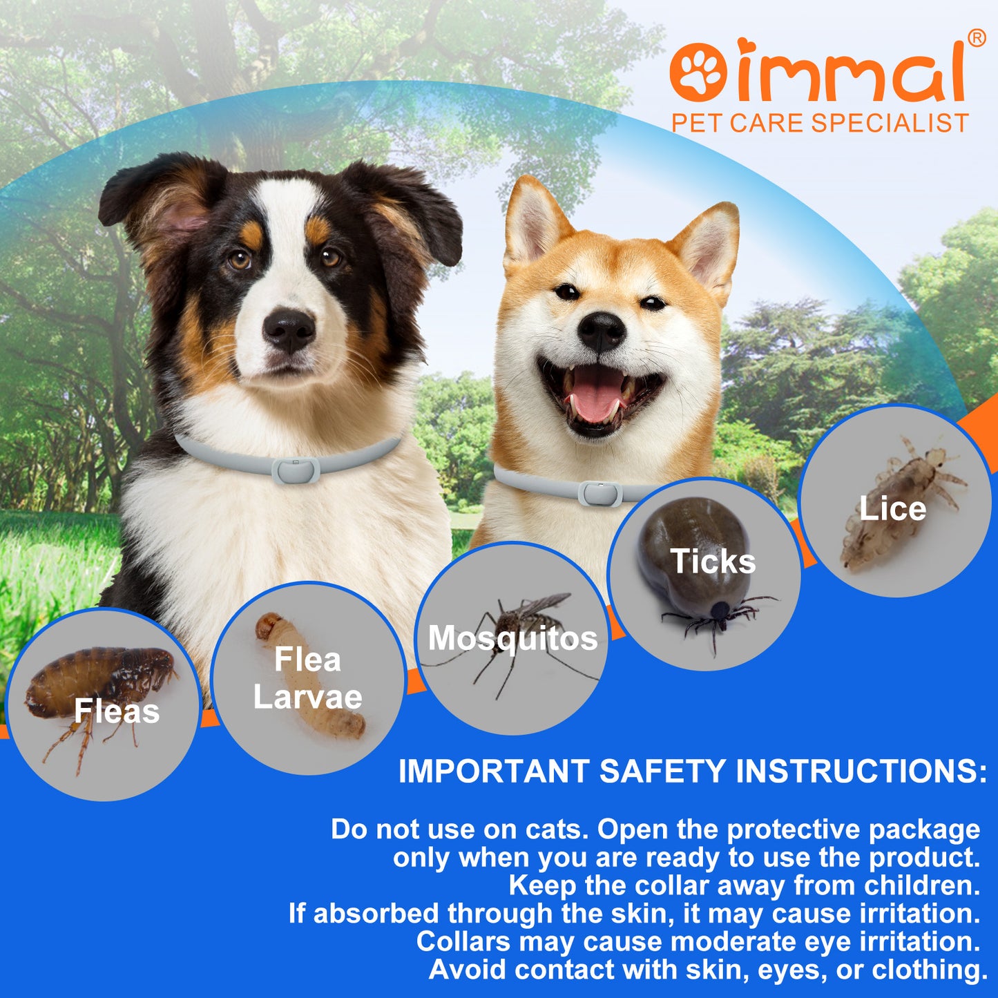 Flea & Tick Collar for Dogs – Long-Lasting Pest Protection, Waterproof & Adjustable