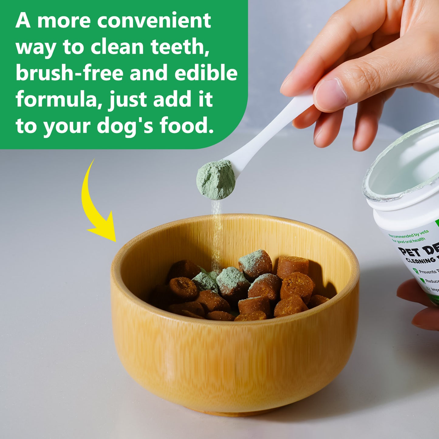 Pet Dental Cleaning Powder – Reduce Plaque, Tartar & Bad Breath