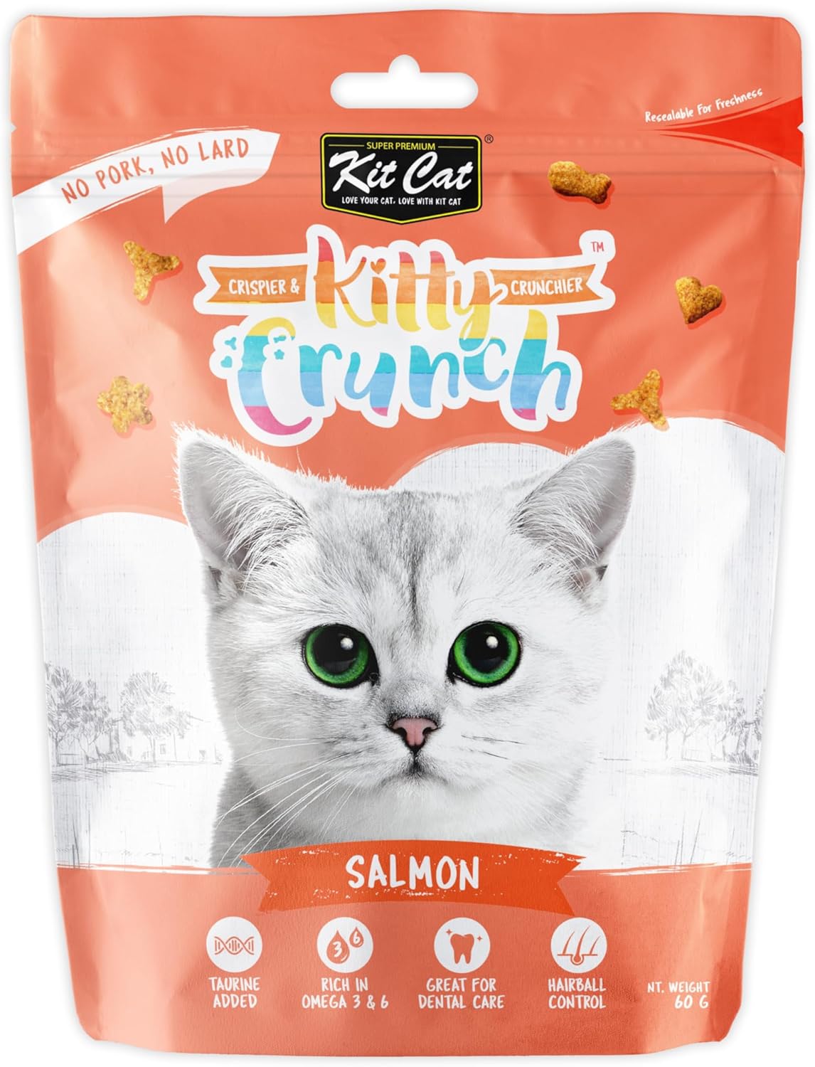 Kit Cat Kitty Crunch Salmon Treat 60 g