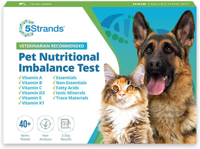 5Strands | Household Pet Nutritional Deficiency Test Kit | Hair Analysis