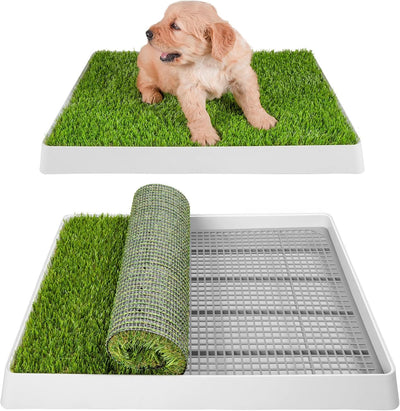 SunTurf Dog Grass Pad with Tray, Dog Litter Box