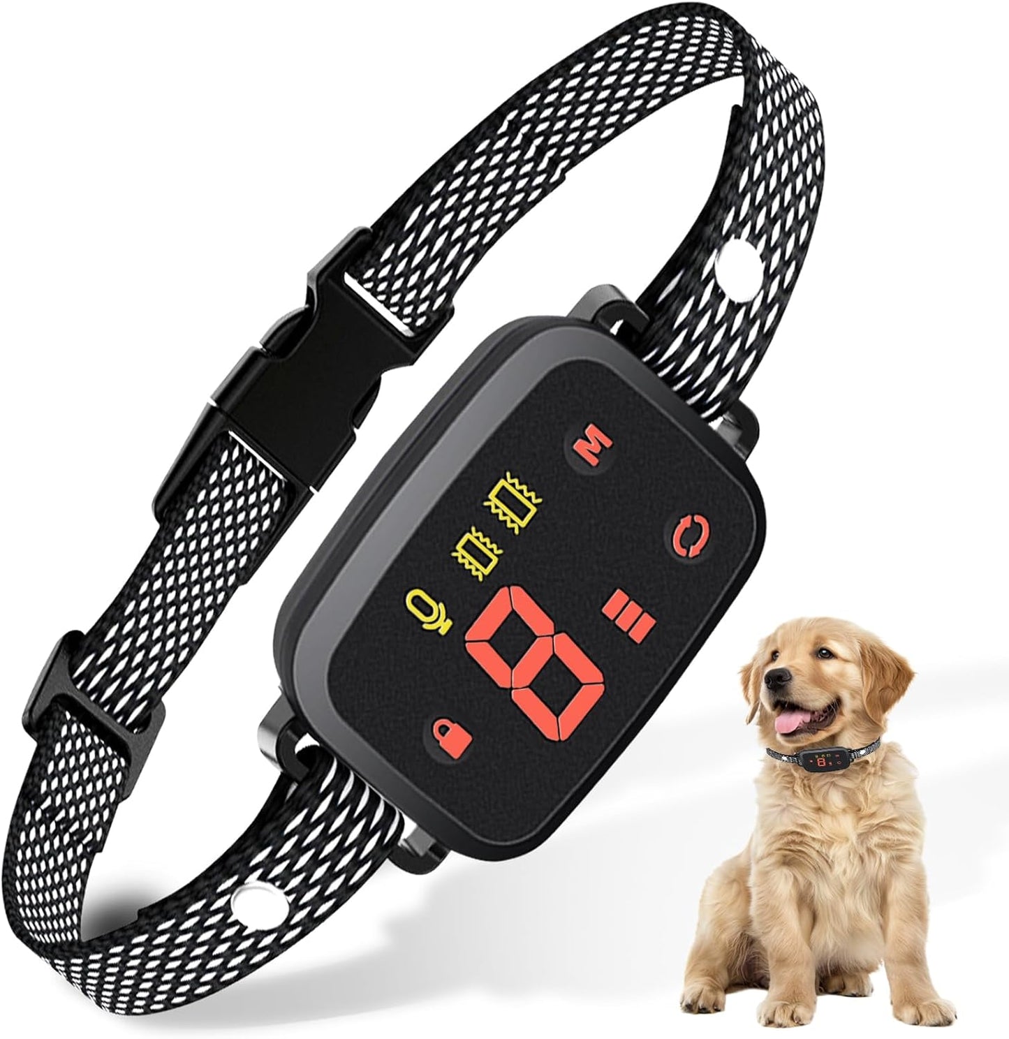 Anti Bark Collars for Dogs, No Shock Bark Collar, IP67 Waterproof Barking Collar