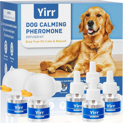 Dog Calming Diffuser, 8 in 1 Dog Pheromones Calming Diffuser, 2 Diffuser 6 Refill(48ml)