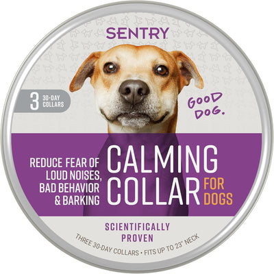 SENTRY PET CARE Sentry Calming Collar For Dogs, Anxiety Reducing Pheromone Collar, 3 Count