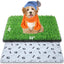 Dog Grass Mat with Pee Pad 20×25", Small Dog Litter Box