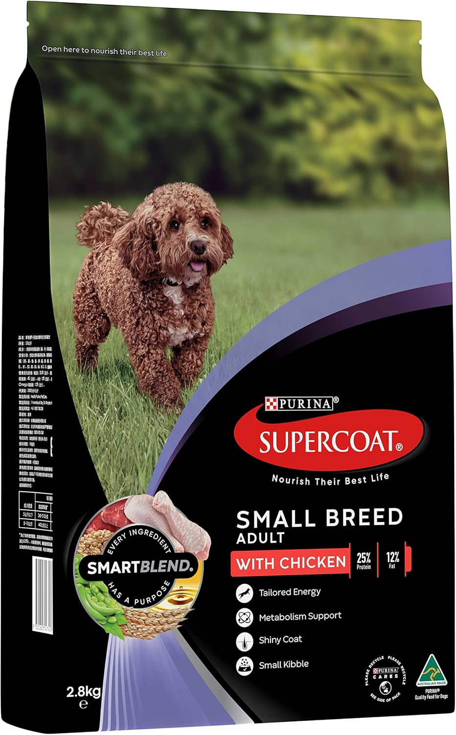 SMARTBLEND Adult Dry Dog Food Small Breed Chicken 2.8kg