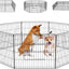 ADVWIN 8 Panel 24" Dog Playpen, Foldable Pet Fence Dog for Puppy Rabbit