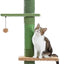 PAWZ Road Floor to Ceiling Cactus Cat Tree for Indoor Cats, Tall Cat Tower [229CM-275CM] Adjustable, Cat Climbing Tree with Cat Scratching Post, Hammock, Dangling Ball Toy,Green
