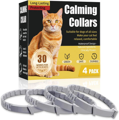 Calming Collar for Cats,Cat Pheromone Collar4-Pack,15-Inch Length-Adjustable, Cat Calming Collar
