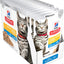 Hill's Science Diet Adult Wet Cat Food, Urinary Hairball Control Ocean Fish, 85g, 12 Pack, Cat Food Pouches